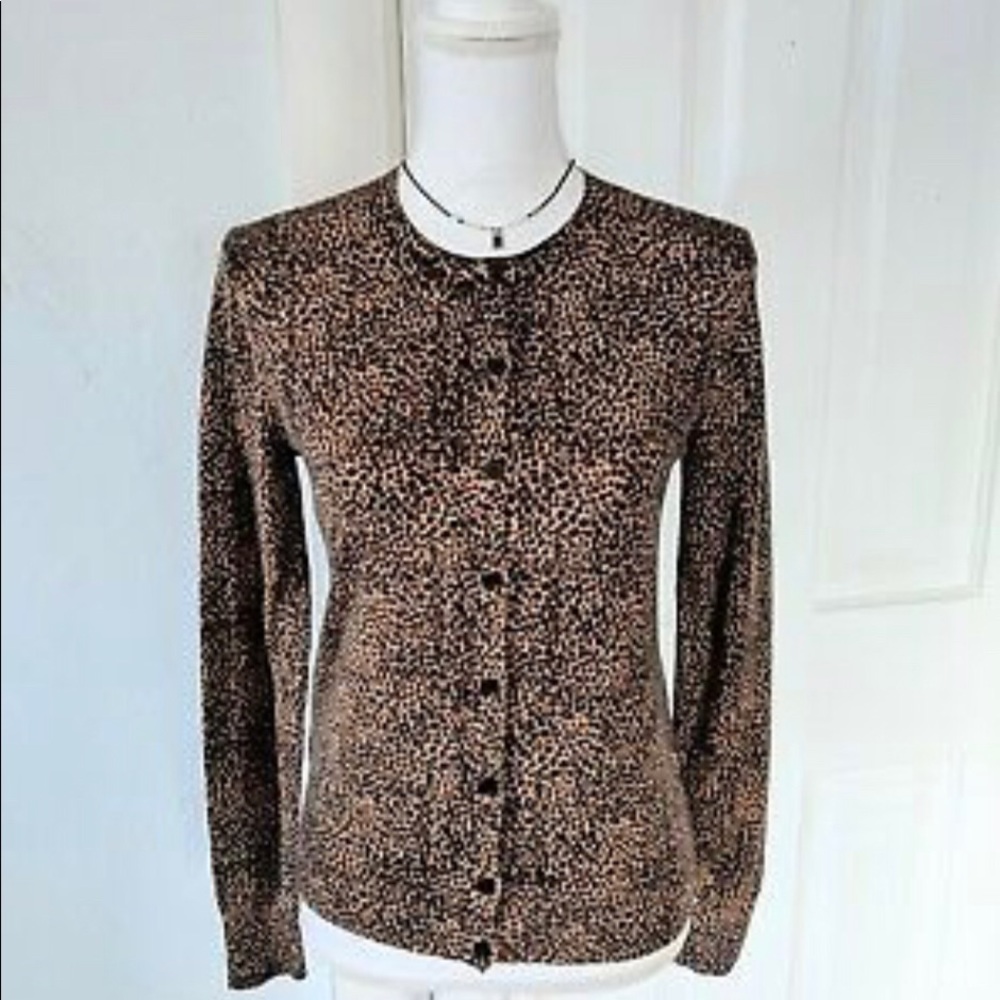 Ann Taylor Leopard Print Cardigan